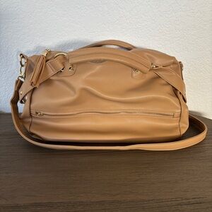 Elegant Camel Tan Shoulder Bag